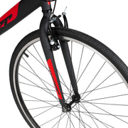 Hyper Bicycles 700c Hyper SpinFit Men's Hybrid Bike, Red (WMA-137003)