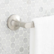 Signature Hardware 466398 Wall Mounted Towel Bar Brushed Nickel Bathroom Hardware Towel Bar brushed nickel