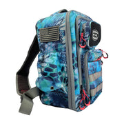 Ego Kryptek Tactical Fishing Tackle Box Backpack, Durable Water-Resistant 1000D Nylon with PVC Backing, Multiple Storage Pockets, Laser-Cut Molle Loops, Includes 4 Clear Tackle Trays, Pontus Camouflage, 75084