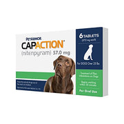 PetArmor CapAction Fast-Acting Oral Flea Treatment for Medium and Large Dogs 25.1-125 lbs, 6 Doses, 57 mg