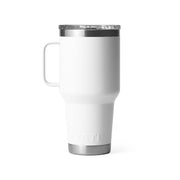 YETI Rambler 30 oz Travel Mug, Stainless Steel, Double-Wall Vacuum Insulated, Leak-Resistant Stronghold Lid, White, 888830214565