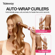 Tideway Prowaver 6-in-1 Hot Air Styler Wrap, Ionic Technology, Dual Voltage Hair Dryer Brush, Pink