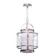 Bay Court Collection 1-Light Brushed Nickel Foyer Pendant