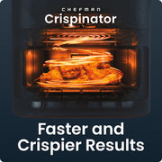 Chefman Crispinator 8-Quart 7-in-1 Air Fryer with Powerful Whisper-Quiet DC Motor, 450F Max Temperature, Concrete