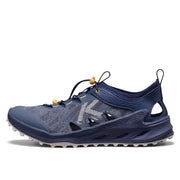 KEEN Zionic ADV Open-Air Hiking Shoes for Men, Lightweight Breathable Textile Upper, Quick Cinch Bungee Closure, Stability Shank Plate, Rugged Rubber Outsole, Naval Academy, 10