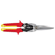 Milwaukee 11.5 in. Long Straight-Cut Aviation Snips with Forged Serrated Blades and Chrome Plated Handles
