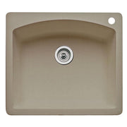 Blanco 441280 Diamond Single-Basin Drop-In Granite Kitchen Sink, Truffle
