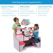 Melissa & Doug 3951 Double-Sided Wooden Star Diner Restaurant Play Space