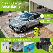 UNTIMATY Electric Pressure Washer, 4000 PSI, 2.8 GPM, 2000W Motor, Foam Cannon, 26ft Pressure Hose, 6.56ft Power Cord, Quick Connect Tips, G250305-2