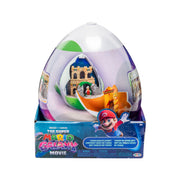 Jakks Pacific Super Mario Galaxy Movie Yoshi Egg Action Figure Playset, 9-Inch Double-Sided with 1.5-Inch Articulated Yoshi and Exclusive Fire Mario Figures, 432244