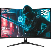 CRUA CR320HD 32'' 165Hz/180Hz Curved Gaming Monitor, Black