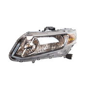 TYC Left Automotive Headlight Assembly with Clear Lens and Halogen Bulbs for 2013-2015 Honda Civic, 20-9420-00-9