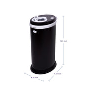 Ubbi Stainless Steel Diaper Pail, Odor Locking, No Special Bag Required, Childproof Lock, Matte Black, 89270831