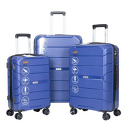 Travelhouse TH603105-2 Luggage 3 Piece Set Hardshell Lightweight Suitcase with TSA Lock Spinner Wheels 20in24in