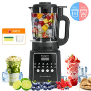 Soulgenix Blender for Smoothies, 50 oz Capacity, 1200W Peak Power, Self-Cleaning Stainless Steel Blade, Black