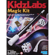 4M KidzLabs Magic Kit, Educational Toy with 12 Magic Tricks, Wand and Accessories, Step-by-Step Instruction Booklet, Multicolor, 00-03215