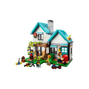 LEGO 6425619 Creator 3 in 1 Cozy House Toy Set 31139, Building Kit with 3 Different Houses plus Famil