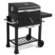 Ktaxon BBQ Grill Outdoor Charcoal Grill Smoker for Patio Backyard, Black