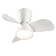SUNMORY 22 Inch Low Profile Ceiling Fan with Dimmable LED Light, 6 Speeds, Remote Control, White
