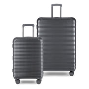 iFLY Fibertech 3.0 2-Piece Expandable Hardside Spinner Luggage Set, Gadget Gray, 20 Carry-On & 28 Checked