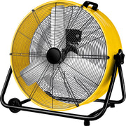 TMWINGS 24 Inch Heavy Duty Industrial Fan, 3 Speed 8100 CFM Air Circulation High Velocity Fan For Warehouse, Workshop, Factory, Commercial, Residential and Greenhouse Yellow