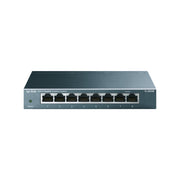 TP-Link TL-SG708 8-Port Gigabit Desktop Switch| Loop Prevention, Plug & Play, Durable Metal, Fanless, QoS & GMP Snooping