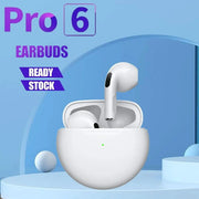 Senbaidali Air Pro6 Tws Wireless Bluetooth Headphones, Smart Touch Control, Active Noise Cancellation, In-Ear Sport Earbuds with Charging Case