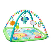 Bright Starts 16814 Wild Wiggles Baby Activity Gym & Play Mat with FoldingToy bar, Newborn and up - Green