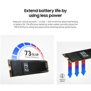 Samsung 990 EVO Plus 2TB PCIe Gen 4x4 and Gen 5x2 M.2 2280 Internal SSD, Black