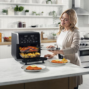 Gourmia GAF1290S All-in-One 14-Quart Air Fryer, Oven, Rotisserie, Dehydrator with Temperature Probe, Stainless Steel