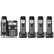 Panasonic KX-TGF575S DECT 6.0 Expandable Cordless Phone System, Silver