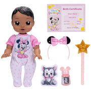 Jakks Pacific Inc. Disney Darlings Minnie Mouse Interactive 13-Inch Baby Doll with Magical Lights, Sounds, Music, Wand, and Accessories