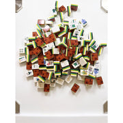 Golf Master American Mahjong Set, 160 Four-Layer Acrylic Tiles, Two-Tone Design, Storage Bag Included