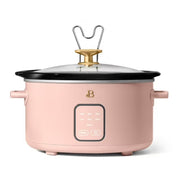 Beautiful 19628 4Qt Slow Cooker with Touch-Activated Display, Rose