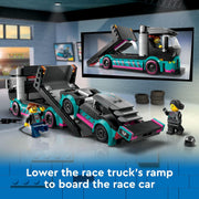 LEGO 6465032 City Race Car and Car Carrier Truck Building Toy