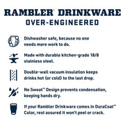 YETI 81628657 Rambler 46-oz. Bottle with Chug Cap - Big Sky Blue