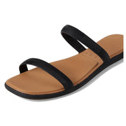 Reef Water Willow Marina Women's Sandal, Flexible Square Toe, PlushPod Footbed, Black Tan, Size 9, CJ7163