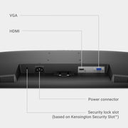 Dell 27 Monitor SE2725HM, Full HD 1920x1080, 100Hz Refresh Rate, IPS Panel, 5ms Response Time, VESA 100x100mm, HDMI and VGA Ports, Black