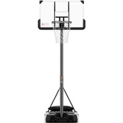 MaxKare 44In Portable Basketball Hoop, Adjustable Height 7.5 ft to 10 ft, Oversized Polycarbonate Backboard, Upgraded Large Base with Sandbag, Built-In Wheels