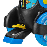 Roller Derby Fun Roll Beginner Adjustable Roller Skates, Tractor Skate Design, Blue, Small (7-11)