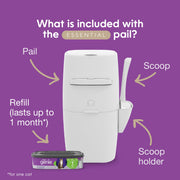 Litter Genie Essential Cat Litter Disposal System for Odor control, includes One Starter refill, 9ft