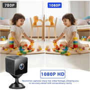 WrongDuck Mini Wireless Security Camera, 1080P HD, Magnetic Mount, Motion Detection, Night Vision, WiFi, Indoor Outdoor