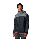 Columbia Men's Glennaker Lake II Waterproof Rain Jacket, Black/City Grey, XX-Large, 2089791012-2X