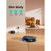 AIRZEEN 3000Pa Robot Vacuum Cleaner, Smart Robot Vacuum, Black - Intelligent Detection Sensor