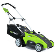 Greenworks 16 in. 10 Amp 2-in-1 Walk Behind Battery Push Mower-GW25142