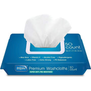 Inspire INSJWC50-CS12 Adult Wet Wipes Wash Cloths Extra Large for Incontinence & Cleansing, 8