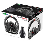 Subsonic SA5658 Superdrive GS650-X Steering Wheel With Manual Shifter, 3 Pedals, And Paddle Shifters