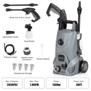 COSTWAY Electric High Power Portable Pressure Washer with Nozzle - 10