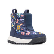 Columbia Youth Snowtrot Mid Insulated Snow Boot, 200g Insulation, Omni-Heat Lining, Omni-Shield Water Resistant, Omni-Grip Outsole, Nocturnal/Wildflower Whimsy, Size 5, 207891