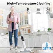 VAVSEA Steam Mop, Floor Steamer with 4 Washable Pads, Carpet - Water Tank Capacity: 350ml